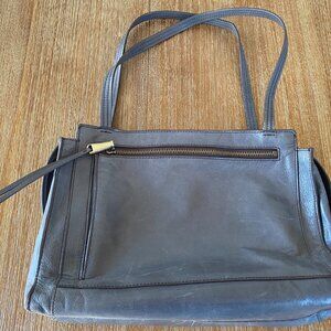 HOBO Leather Shoulder Bag Slate Gray - Gently Used